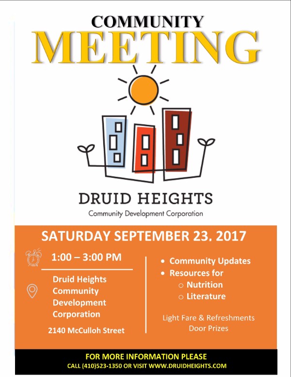 Community Meeting | September 23, 2017