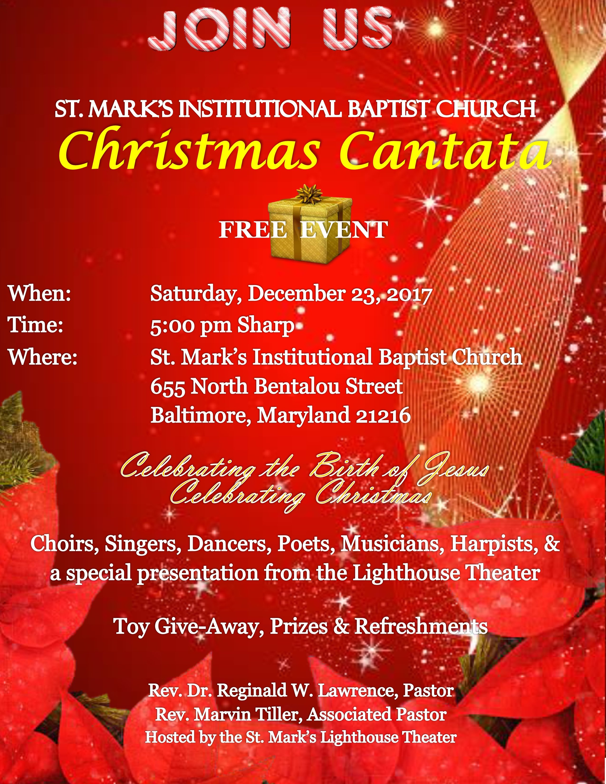 Christmas Cantata | December 23rd | St. Marks Institutional Baptist Church