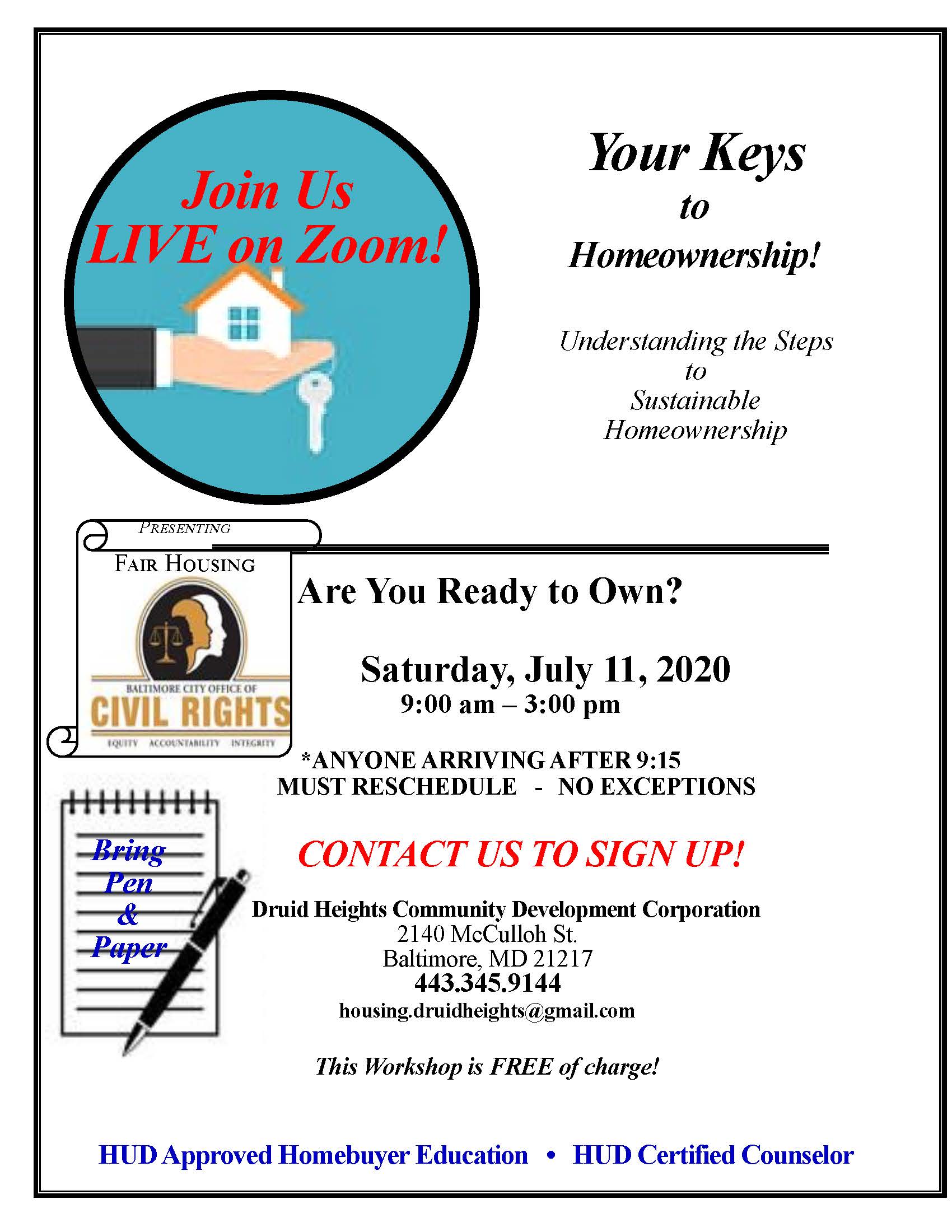 July’s Home Buying Workshop