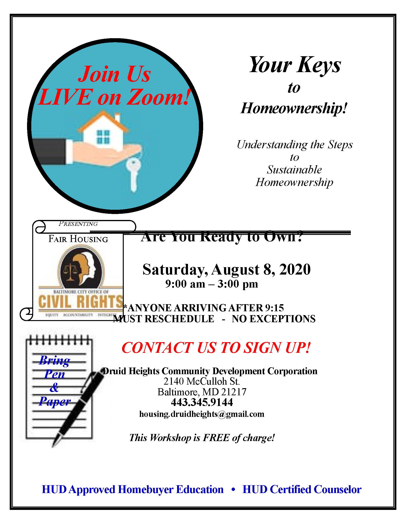 August’s Home Buying Workshop